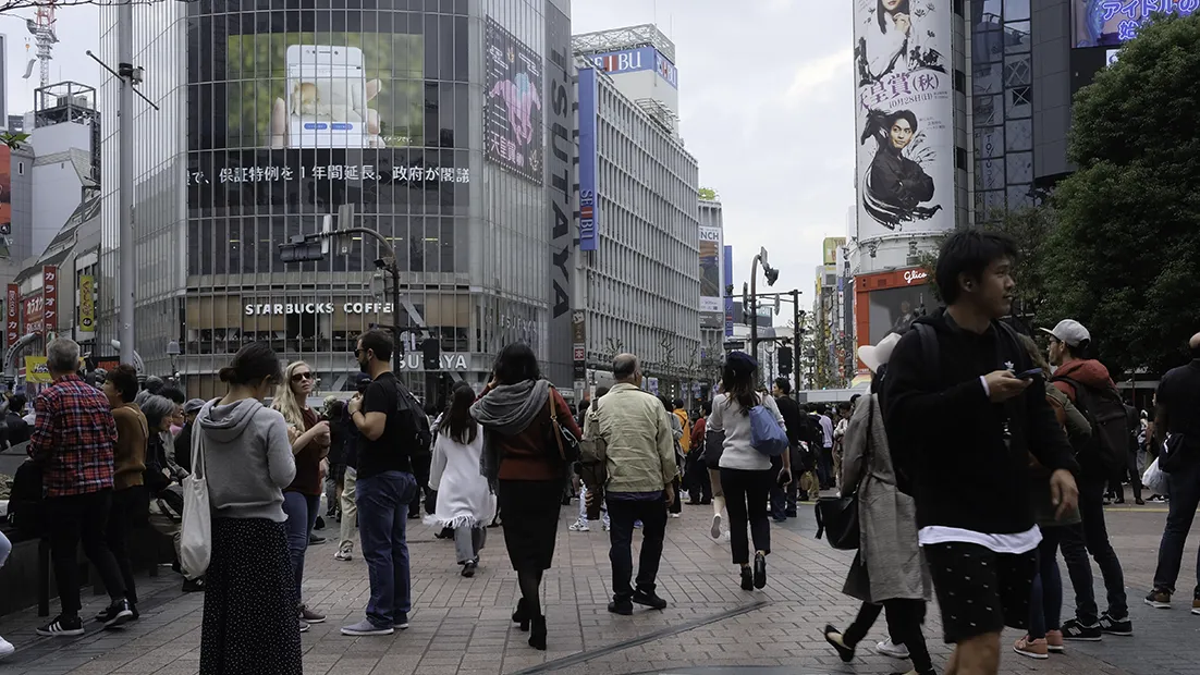 渋谷駅前のスクランブル交差点