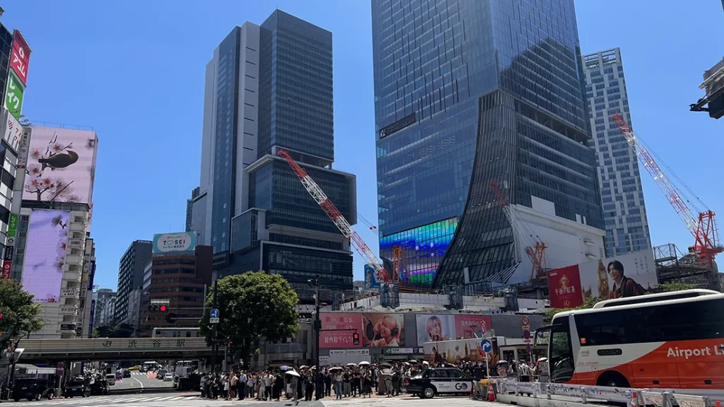 再開発中の渋谷駅