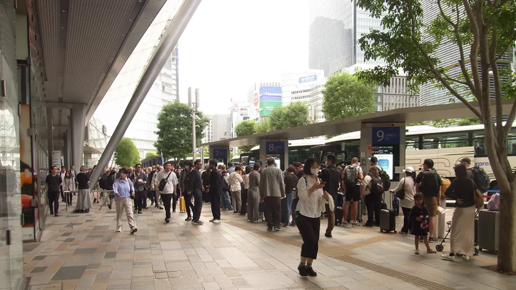 東京駅八重洲口前高速バス乗り場