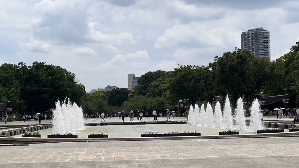 上野恩賜公園内の噴水