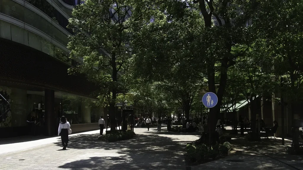 東京ミッドタウン日比谷の街路樹