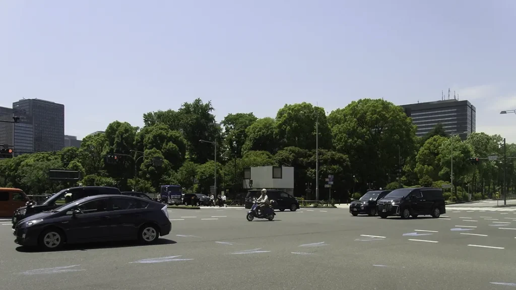 日比谷公園のある交差点