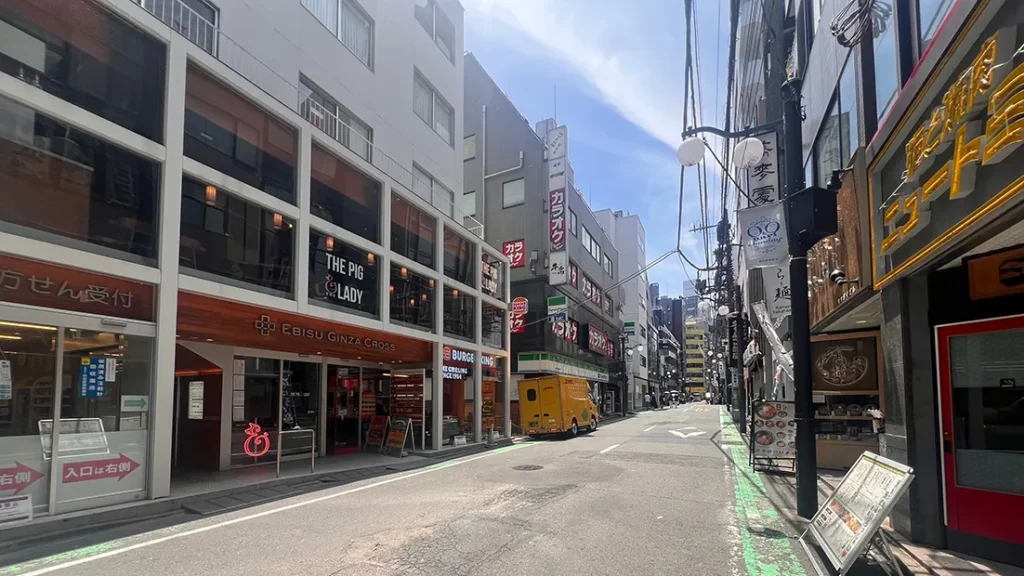 恵比寿銀座の通り