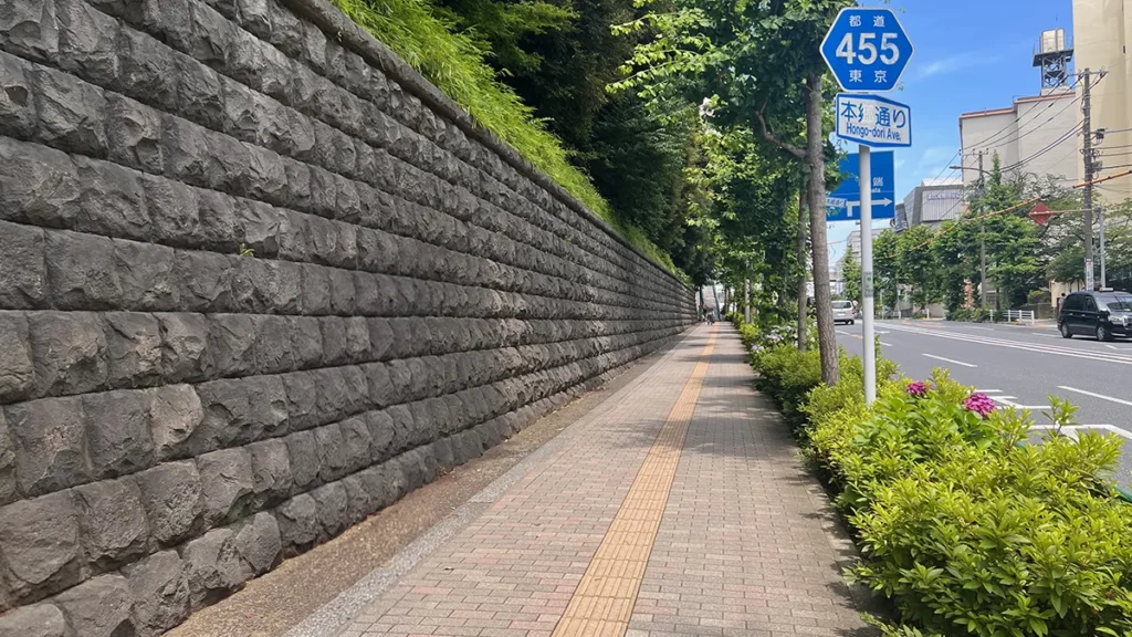 旧古河庭園近くの本郷通り